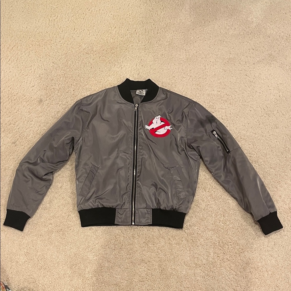 Ghostbusters Grey Bomber Jacket